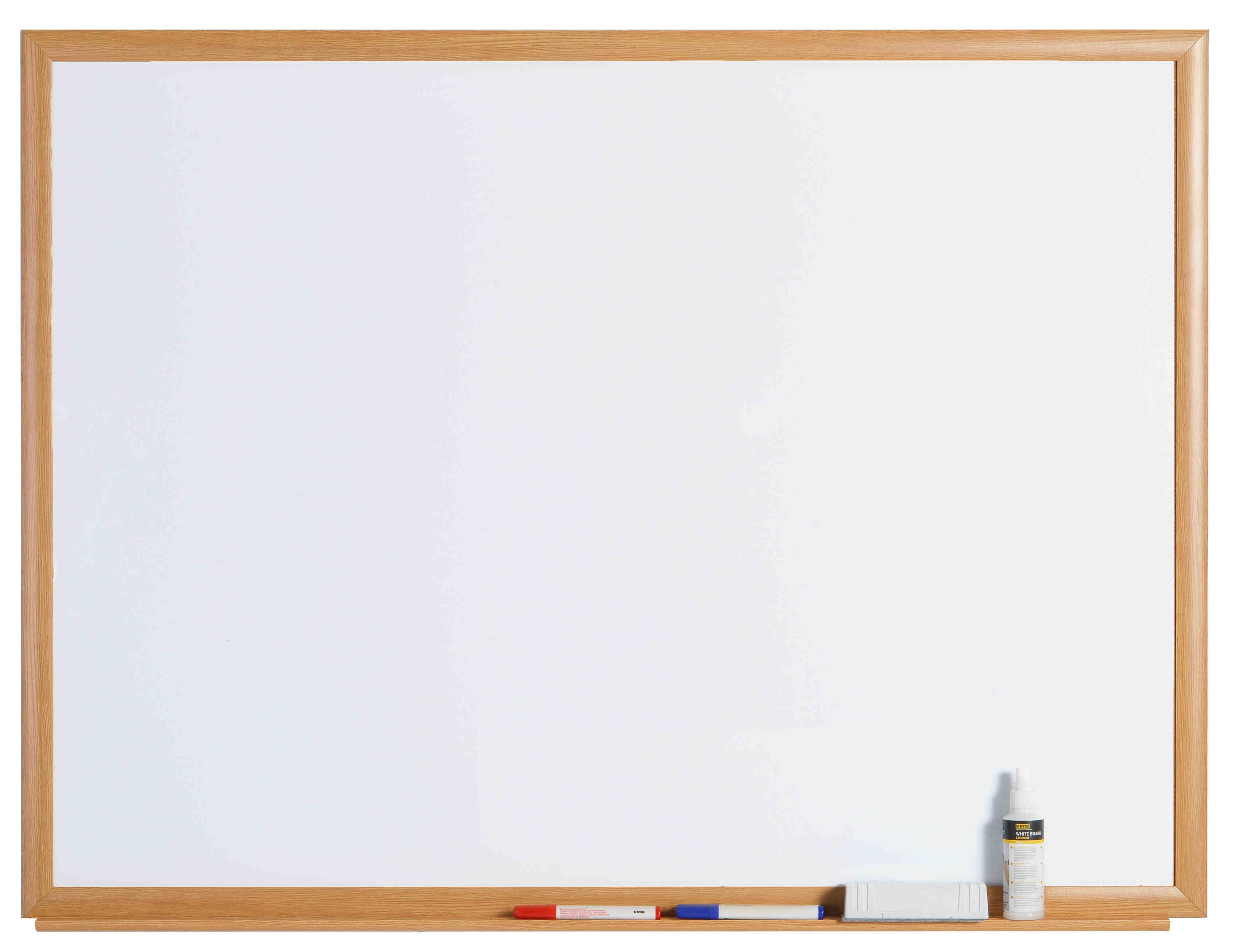 recycled Oak effect drywipe whiteboard